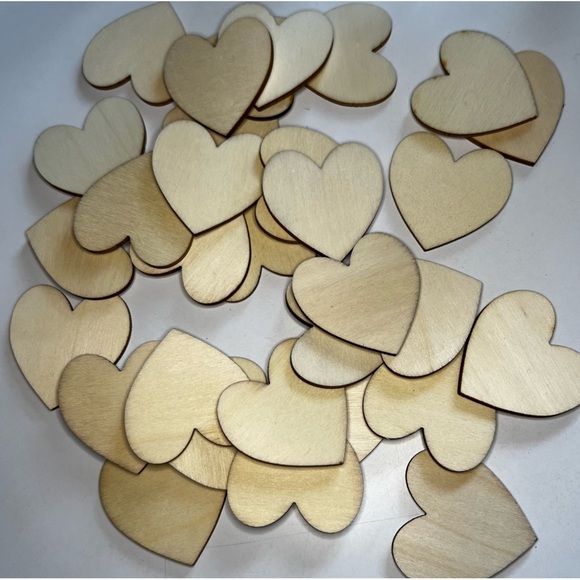 KIG Glass mason Jar rubber locking hinged lid 140 wooden hearts 1 1/2” - Picture 2 of 11